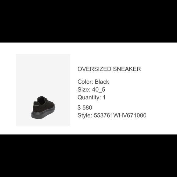 Oversized sneakers Alexander McQueen never worn SOLD OUT COLOR 100% authentic - Picture 9 of 13